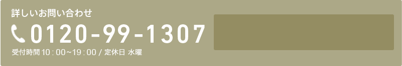 詳しいお問い合わせ 0120-99-1307