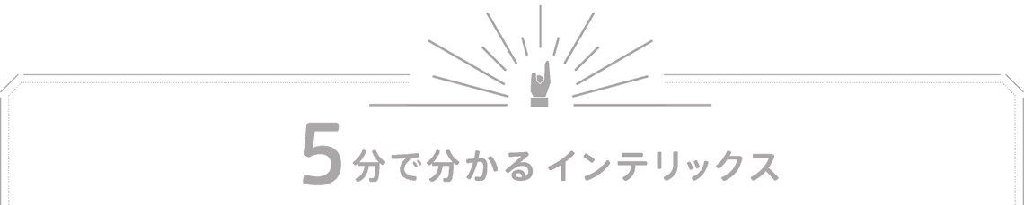 5分で分かる、インテリックス。