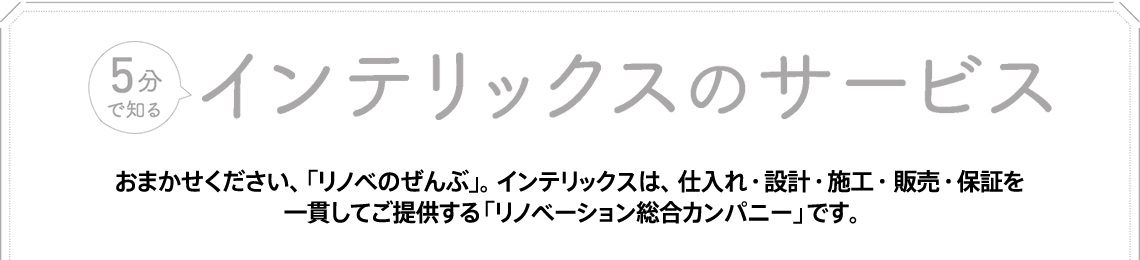 5分で知るインテリックスのサービス