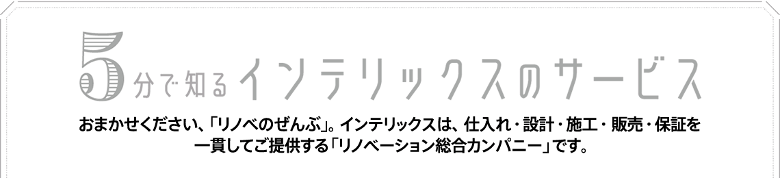 5分で知るインテリックスのサービス