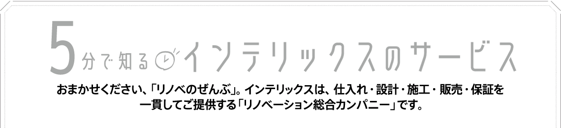 5分で知るインテリックスのサービス